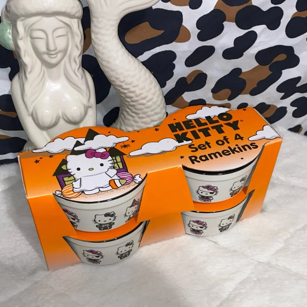 HELLO KITTY RAMEKIN BOWLS SET OF 4 BY SANRIO